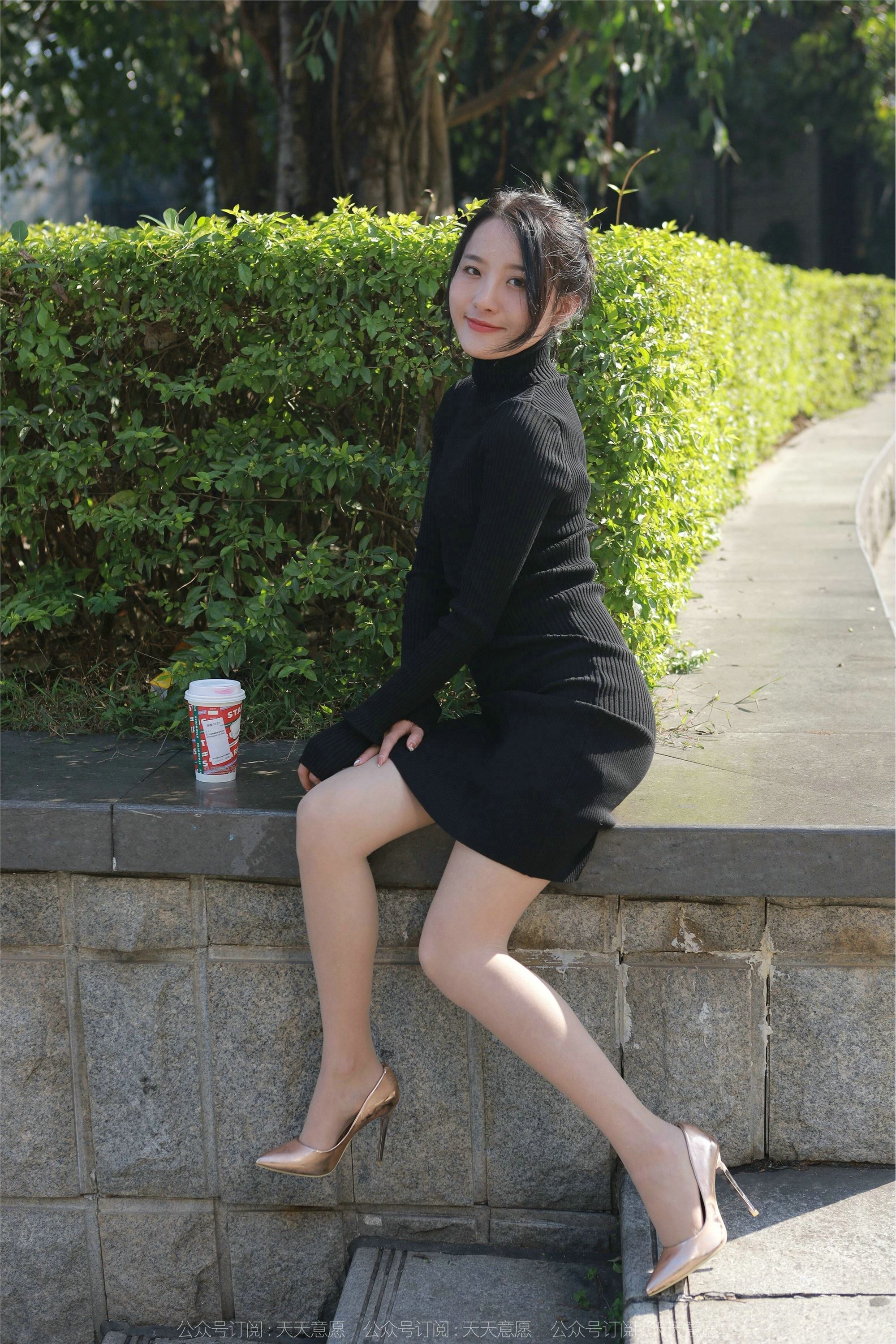 IESS异思趣向 2022.03.21 丝享家1035：婉萍《黑色包臀裙》